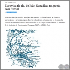 CURUVICA DE RÍO, DE IVÁN GONZÁLEZ, UN POETA CASI FLUVIAL - Por ARMANDO ALMADA-ROCHE - Domingo, 22 de septiembre de 2013